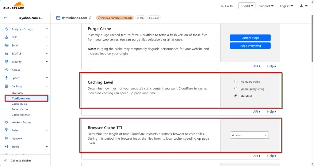 Cloudflare - Caching Configuration 1