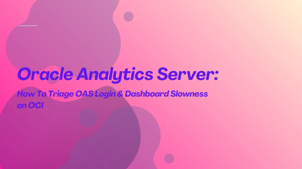 Oracle Analytics Server en