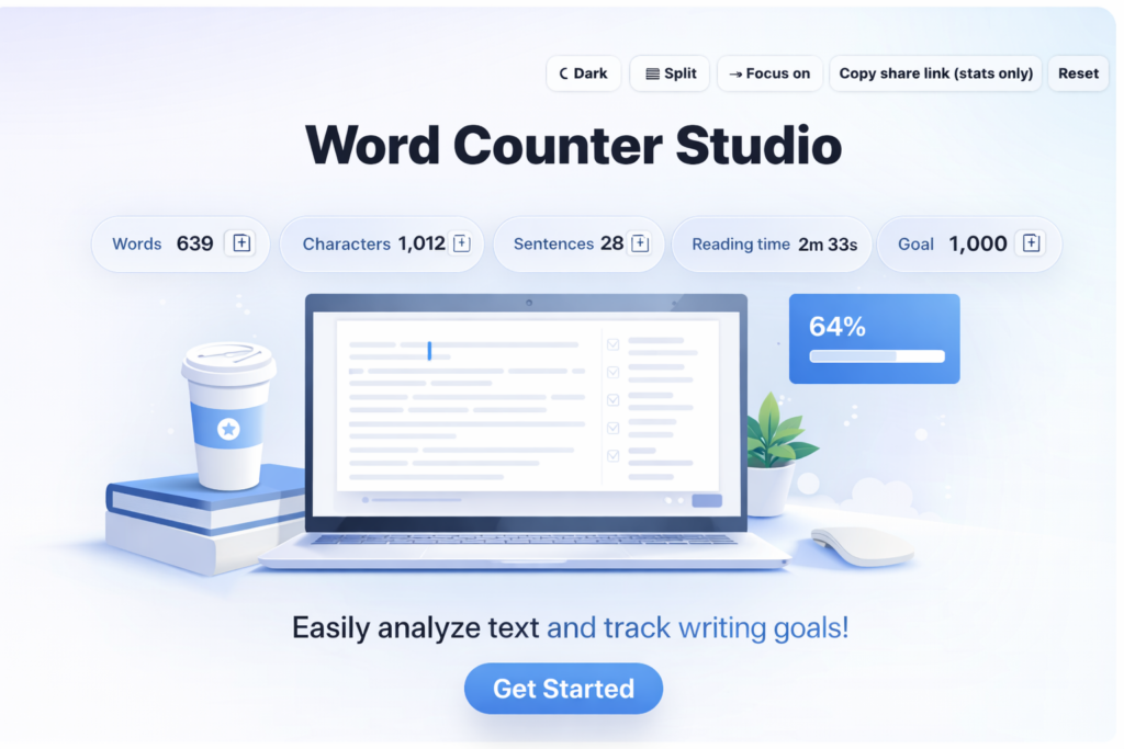 Word Counter Studio | Word & Character Counter + SEO