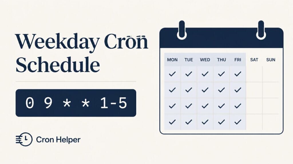 Build a Weekday Cron Schedule Before Touching Your Server — Cron Helper concept illustration